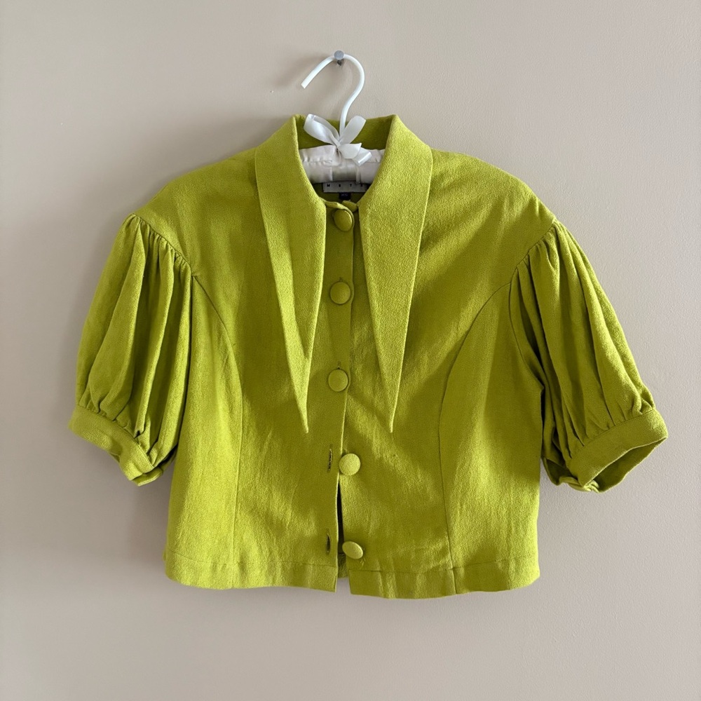 Hannah Kristina Metz Lime Green top